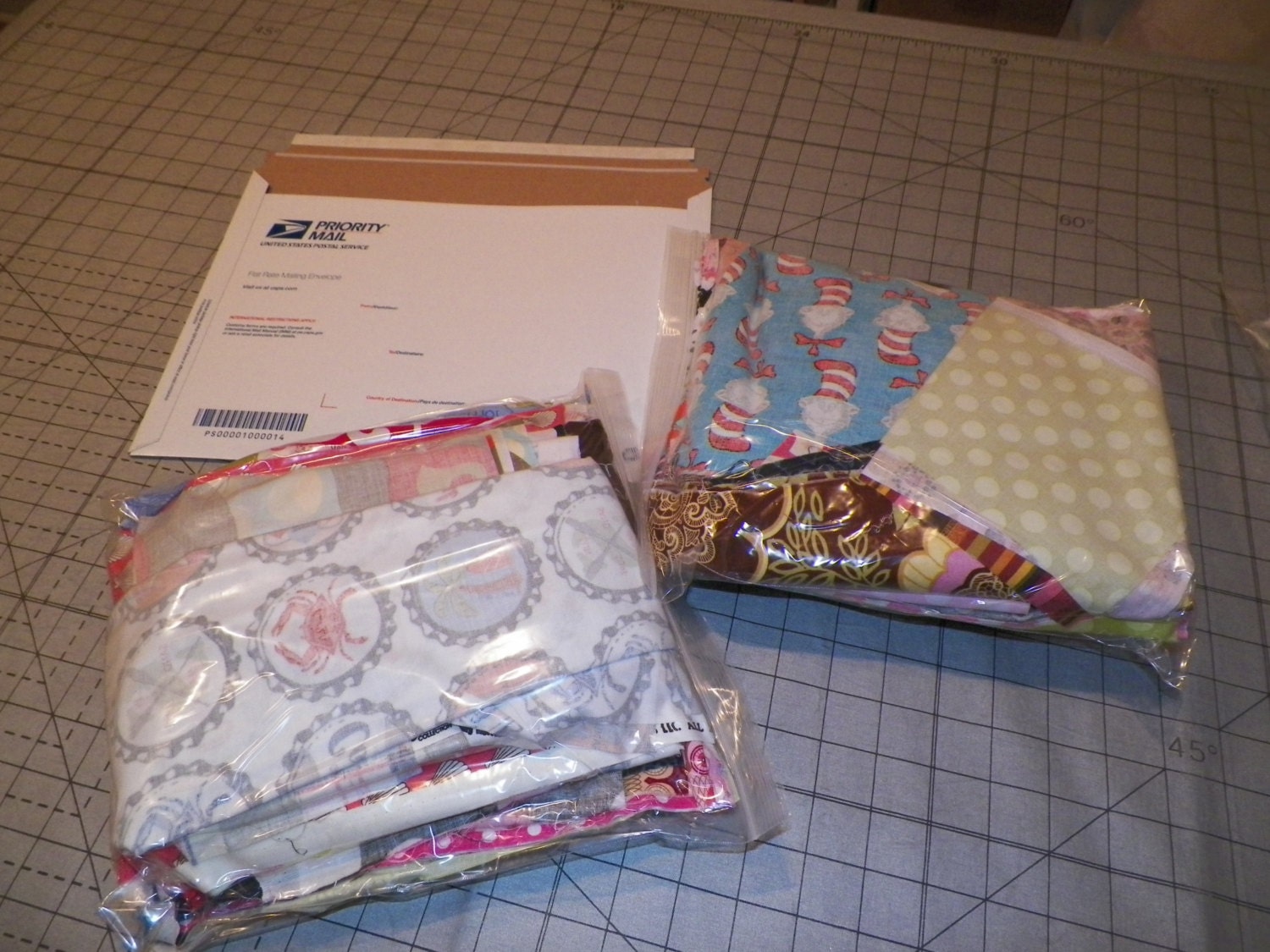 Scrap fabric perfect for quilt making or hair accessories