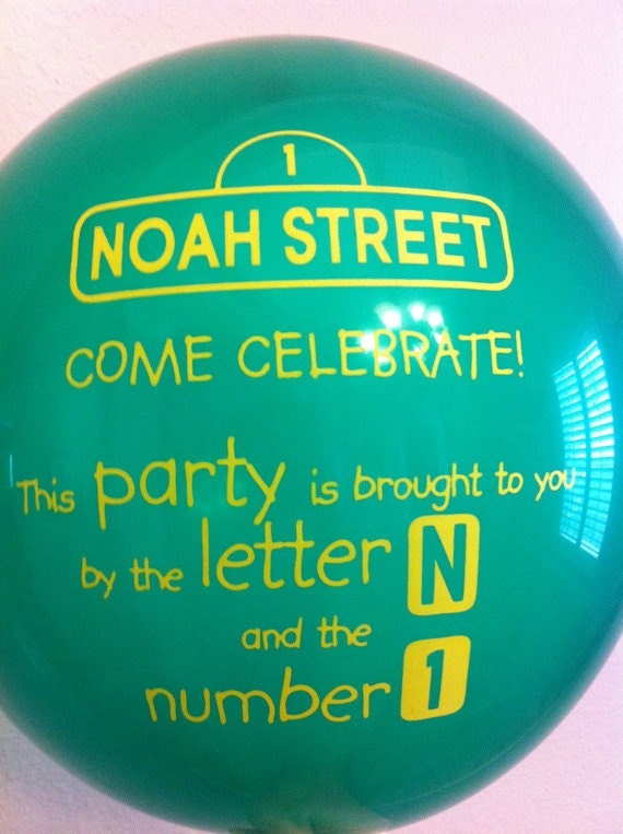 Custom Design Balloon Invitation (balloon only) 25 balloons Il_170x135