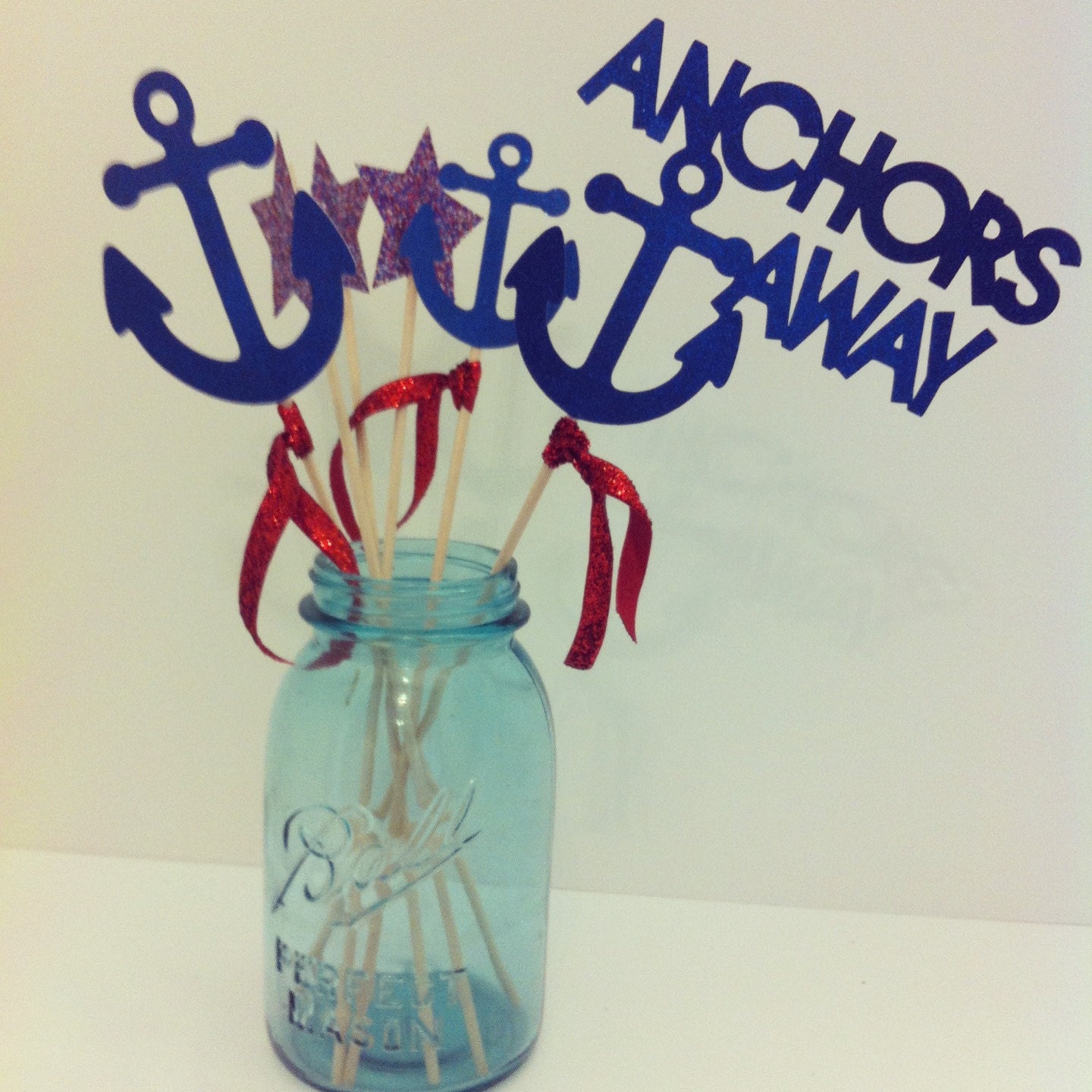 Anchors Away Nautical Cake Topper Set Il_170x135