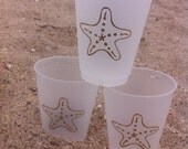 Summer Gold Starfish Plastic Cup set of 50 Il_170x135