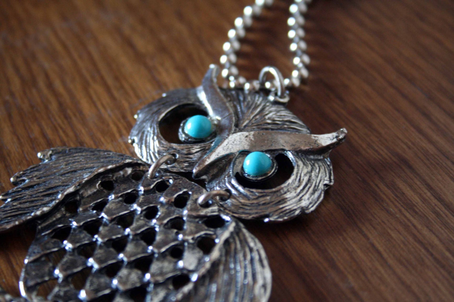 Vintage Owl Necklace - Retro