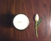 Spring Nectarine - Handpoured Soy Candle. Mouthwatering, fruity and earthy. Gift idea, home decor. Unique fragrance - aromacandles