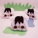 Pudding Zoo Animal Keychain Kawaii Stuffed Toy: Panda, Giraffe, Lion, Tiger or Zebra
