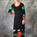 60s Georgio De Saint Angelo Knit Dress Airplane and Cloud