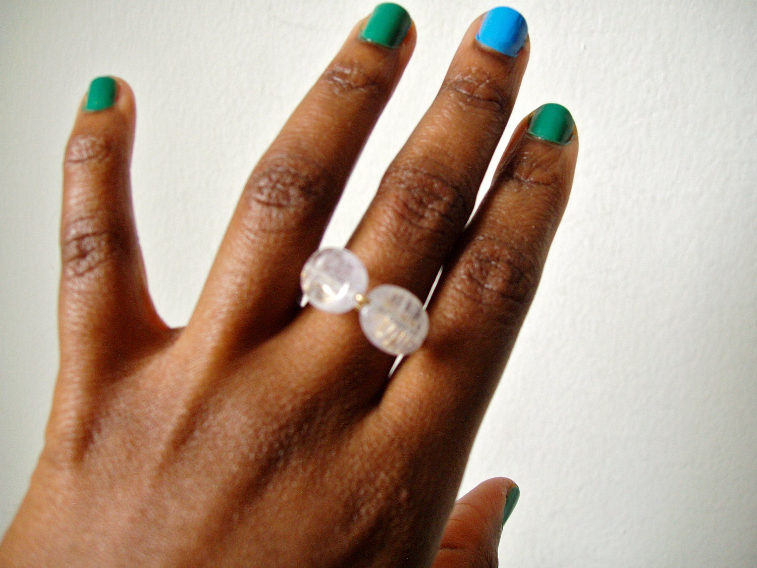 Wire Wrapped Quartz RIng by La NomRah Designs - Choose your size - LaNomRahDesigns Wire Wrapped Quartz RIng by La NomRah Designs - Choose your size - LaNomRahDesigns