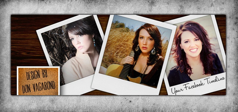 3 Polaroid Facebook Timeline Cover
