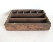 Vintage Divided Box Shelf - Rustic
