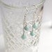 Soft Mint Jade  - Petite Drop Earrings