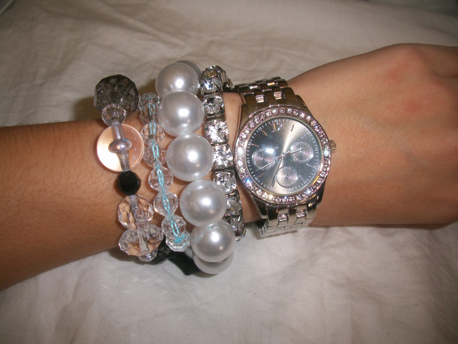 Black and Silver Bracelet