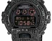 Celebrity Status G Shock Watch Customized with Swarovksi Elements