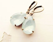 Romantic Wedding Earrings - Vintage Earrings Estate Style Vintage Crystal  Pear Shaped Earrings Bridal Earrings FREE SHIPPING