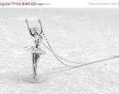 On Sale Ballerina Necklace, Sterling Silver