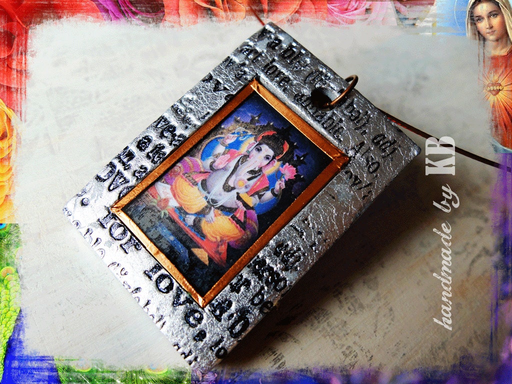 Ganesh Pendant Necklace - Ganesha  Hindu Yoga Inspired Jewelry