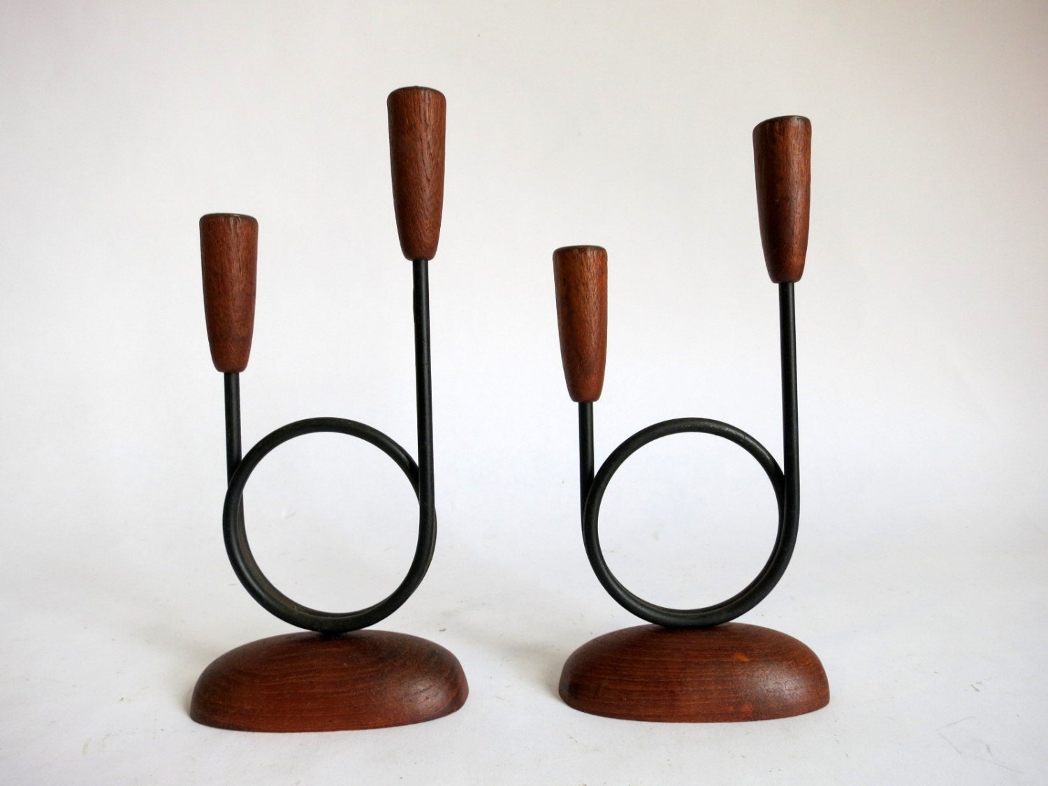 Set of Mid Century Candlesticks