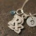 Hand Stamped Sterling Silver Pharmacist RX Charm Necklace