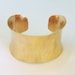 Gold Cuff Bracelet Modern Jewelry Hammered Brass Cuff