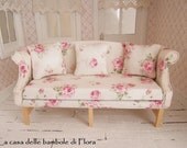 Chippendale sofa (1750 - 1790) - 1/12 dolls house dollhouse miniature