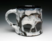 Double Skull Stoneware Pint Mug