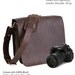 10" Brown Napa Mission Leather Camera Bag - Made in America