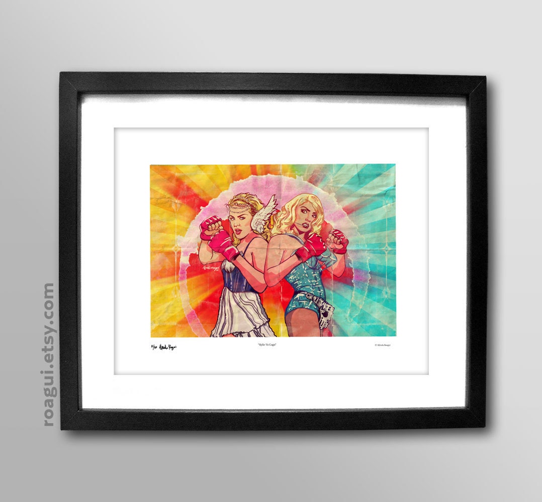 Kylie vs Gaga - 8x11 Print