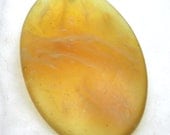 American Trade Bead - New Mexico - Drilled pendant. Carved solid boro glass lampwork.