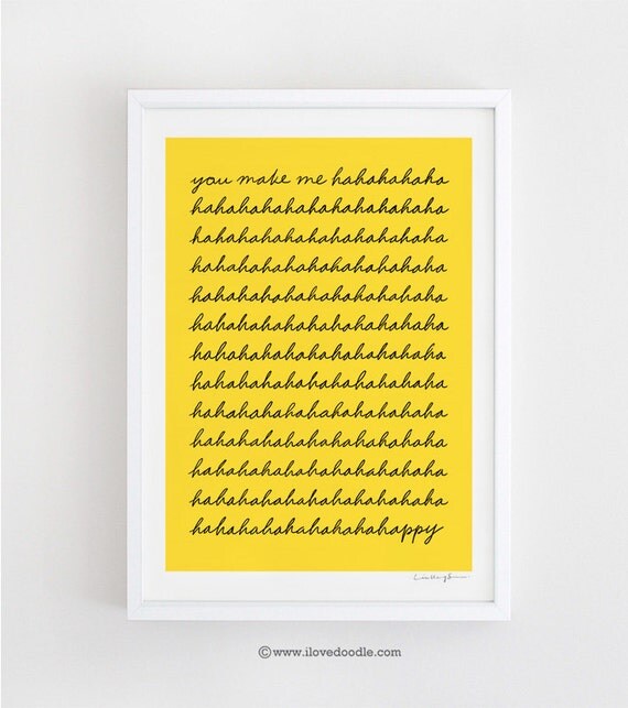 You make me happy - Print