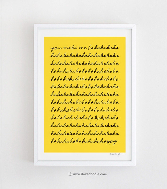 You make me happy - Print