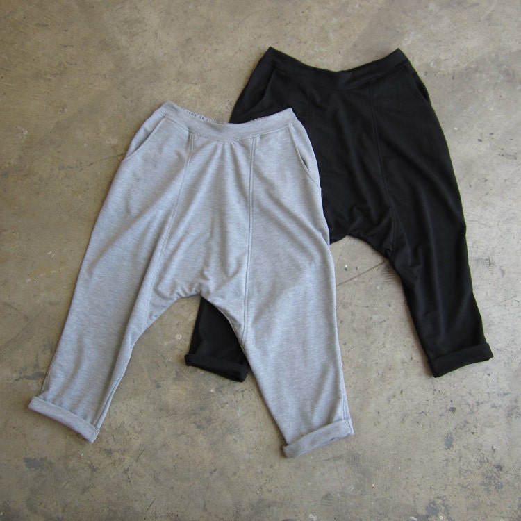 ROJAS drop crotch shorts