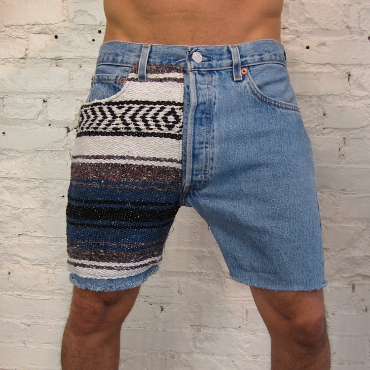 ROJAS baja denim shorts