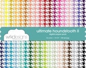 Ultimate Houndstooth II Digital Paper Pack - 12" x 12" - 36 colors