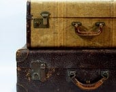 Vintage Suitcase / Vintage Stack of Suitcase / Vintage Luggage