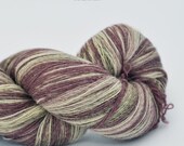 ON SALE 1 ply Kauni Wool Yarn 8/1, Self-Striping Deep Pink Grey-Vanilla White, FREE Shipping Worldwide