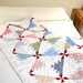Patchwork Quilt Pastel Double Bed Quilt Vintage Inspired 72"x79"