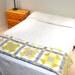 Twin Patchwork Quilt, Yellow Gray Quilt, Modern Quilt, Lap Quilt