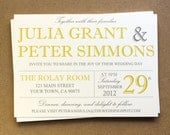 Modern Wedding Invitation and RSVP TEMPLATE (1013)