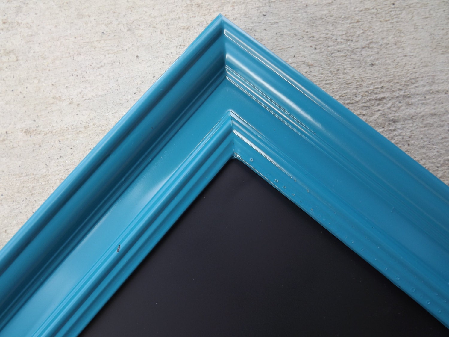 FRAMED CHALKBOARD TEAL Kitchen Memo Board Picture Frame Wedding Sign Birthday Party Decoration
