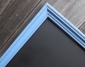 FRAMED CHALKBOARD Light Blue Frame Wedding Chalkboard Sign Photo Booth Prop Chalk Board Kitchen Nursery Wedding Photo Prop