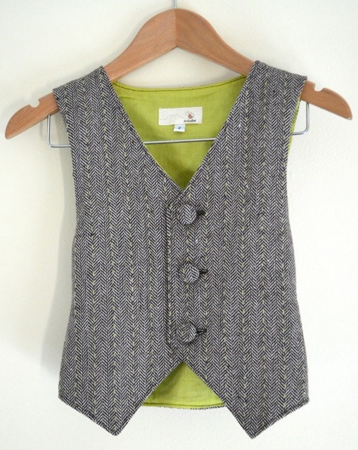 Wool Tweed / Herringbone Waistcoat