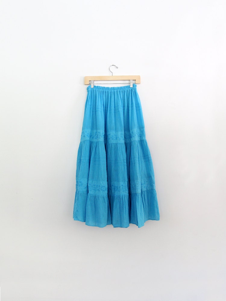 vintage 70s skirt / boho gypsy skirt