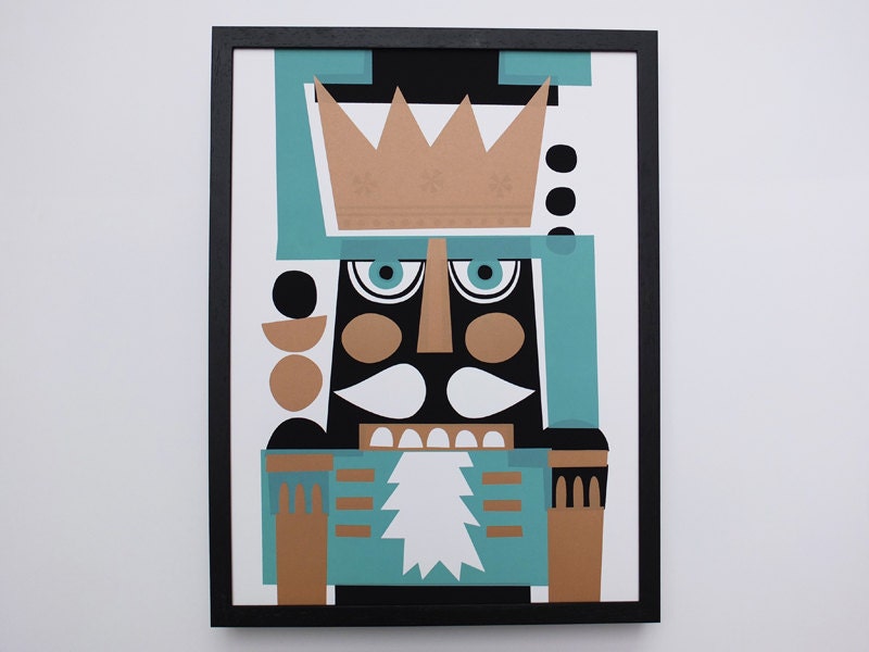 Nutcracker Print, limited edition screenprint, 30 x 40 cm