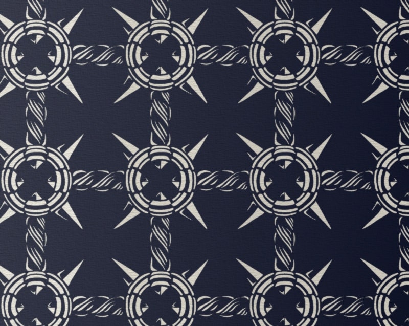 Stencil for Walls - Compass Rose Allover Pattern - Large, Reusable stencil for DIY walls