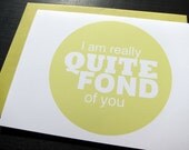Quite Fond of You : Single Card