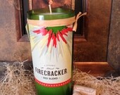 Recycled Wine Bottle Soy Candle