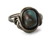 Size 9 Ring - Hippie Jewelry - OOAK Bohemian Rings