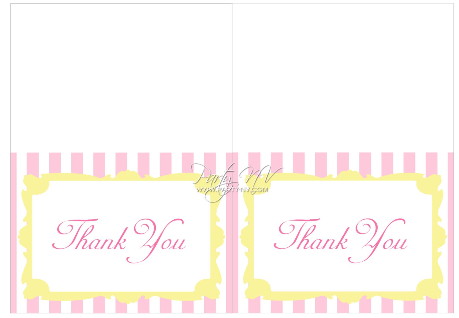 PRINTABLE (Thank You NOTES) - "Old Time" Carnival Collection- Vintage Design