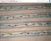 Memorial Day Sale Spring Easter Peter Rabbit Hand Distressed and Hand Stamped Fringed Ribbon Twill Rabbit005 ECS