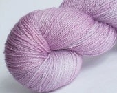 Lace yarn Lilac bfl/silk 55/45 superwash blue-faced-leicester / silk lace weight yarn