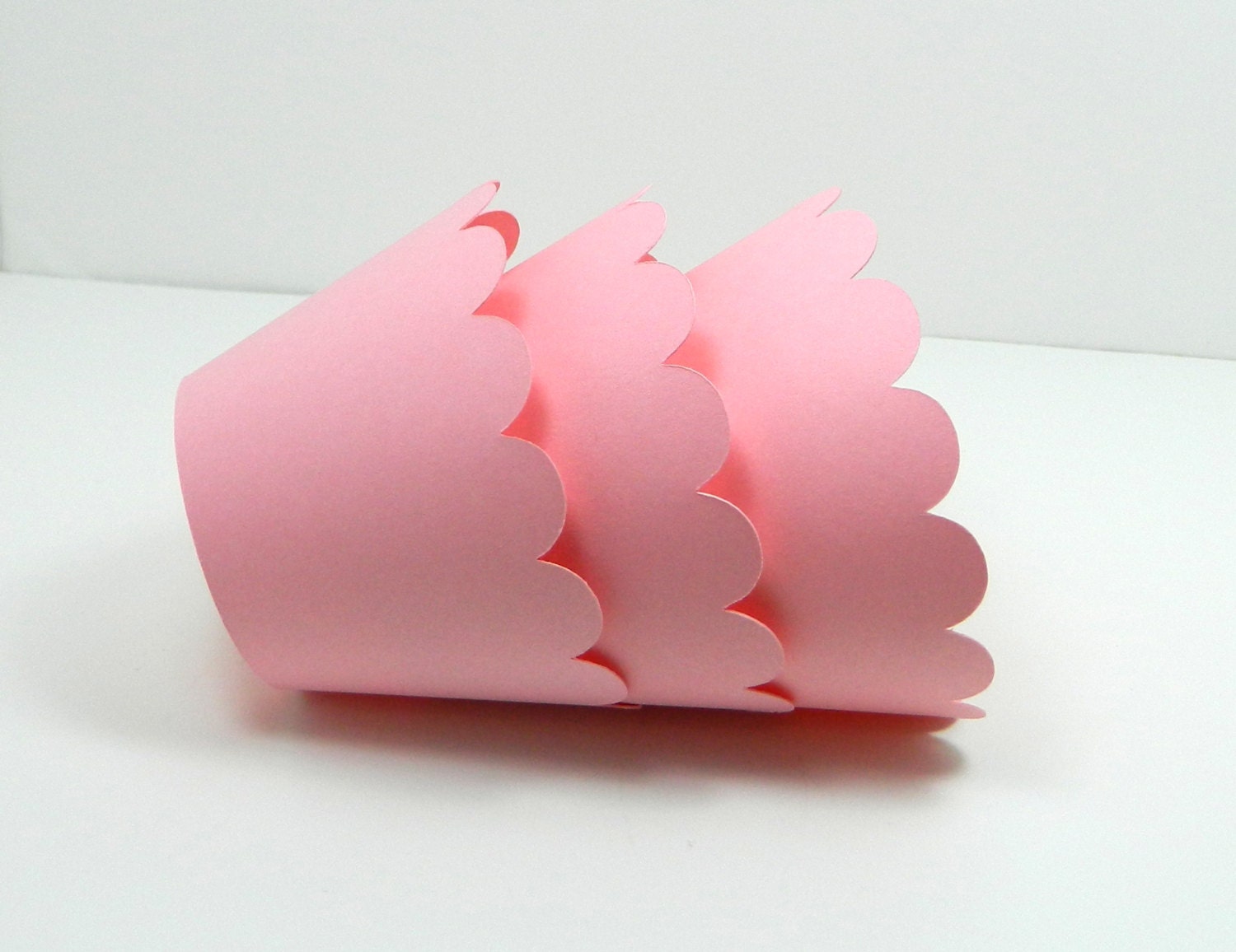 Pink Mini Cupcake Wrappers Pastel Mini Pink Cupcake Wrapper - Cupcake Wrap Light Pink Party Decor Snack Wrappers