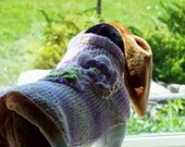 Dog Sweater Hand Knit Lila Large 18 inches Long