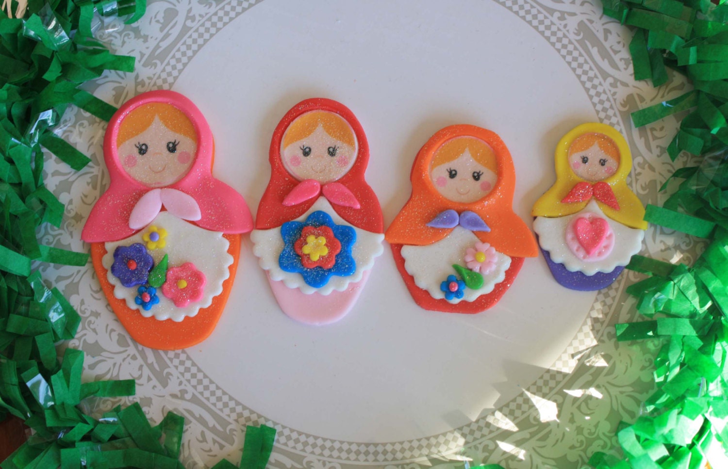 Matryoshka Doll Fondant Cake Toppers
